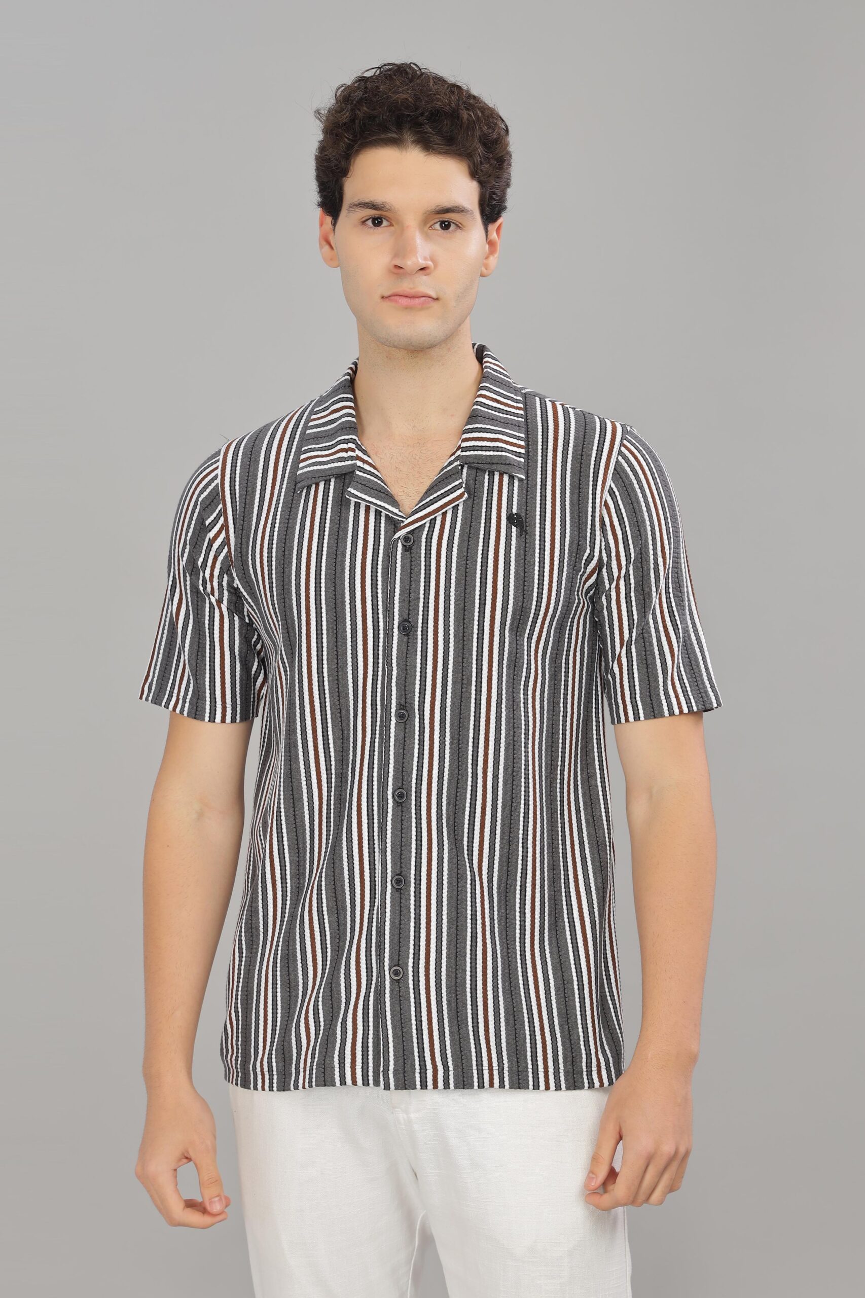 PR3 Shirts 004 – Stripes || Half Sleeve Shirt