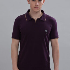 PR37 || Purple || 100% Cotton Polo T-Shirt