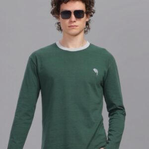 RFS002 || Green || Round Neck Full Sleeve T-Shirt