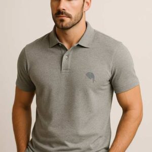PR3 SS 003A || Grey || 100% Cotton Polo T-Shirt