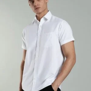 LS 001 || White || Half Sleeve Shirt