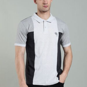 PR3 SS 007 || Charcoal|| 100% Cotton Polo T-Shirt