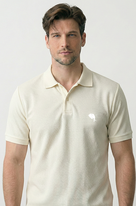 PR3 SS 008A || WHITE|| 100% Cotton Polo T-Shirt