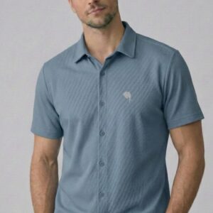 TS001||Ice Blue|| Half Sleeve Shirt