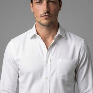 LS004 || WHITE|| Full Sleeve Shirt