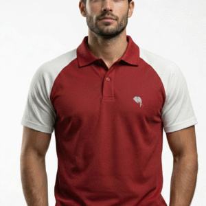 PR3 SS 007A || MAROON|| 100% Cotton Polo T-Shirt