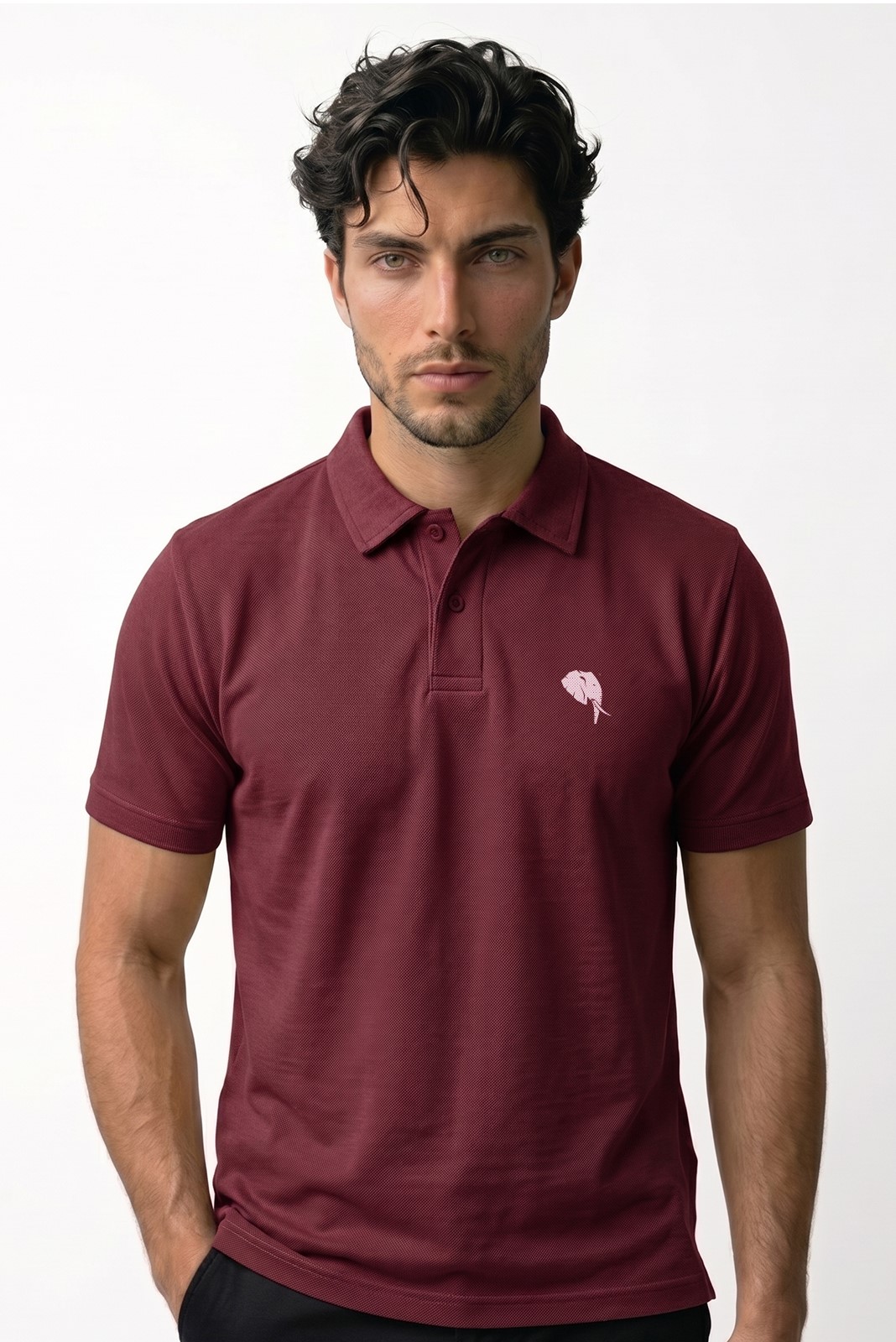 PR3 SS 008 C || MAROON|| 100% Cotton Polo T-Shirt