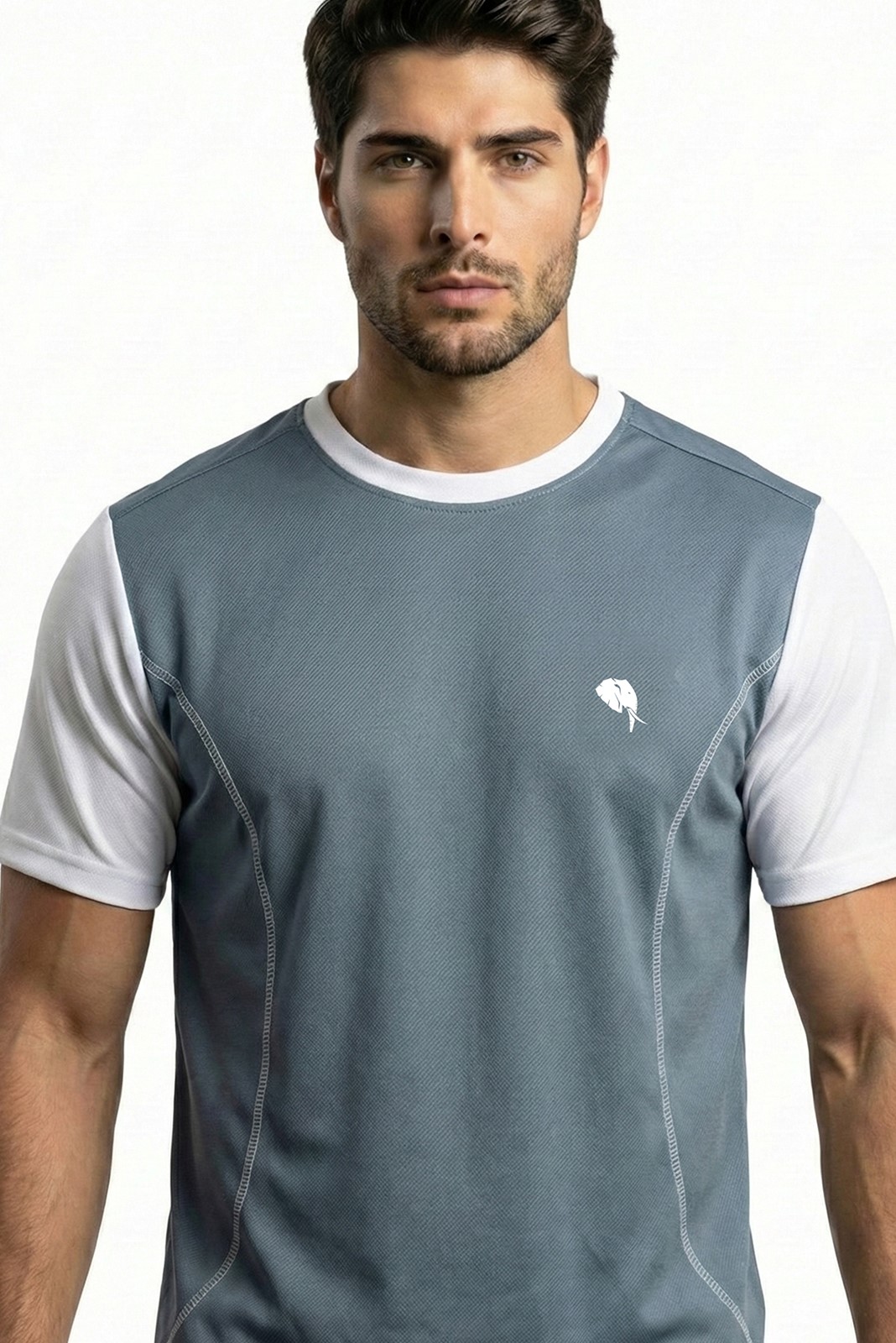 RHSO03||BLUE|| Round Neck Half Sleeve