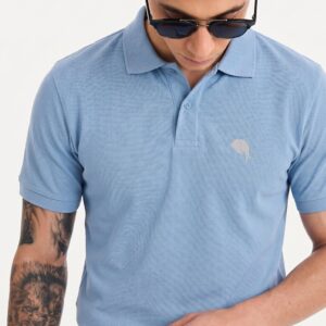 PR3 SS 008 B || SKY BLUE|| 100% Cotton Polo T-Shirt